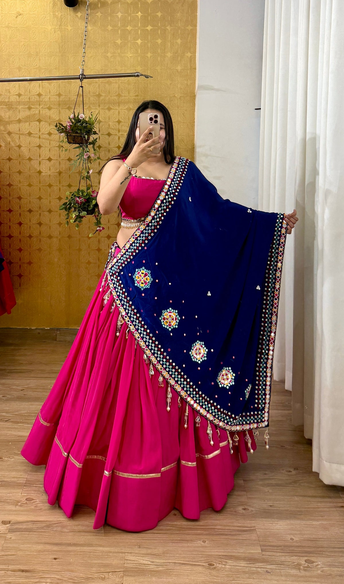 Pink lehenga-choli