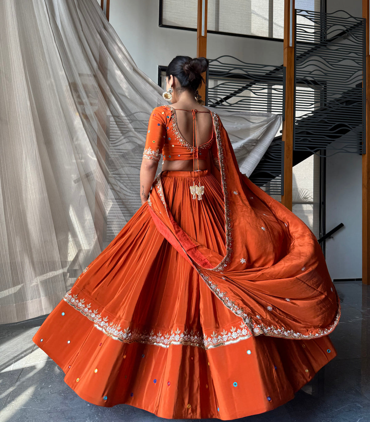 Burnt orange luxe
