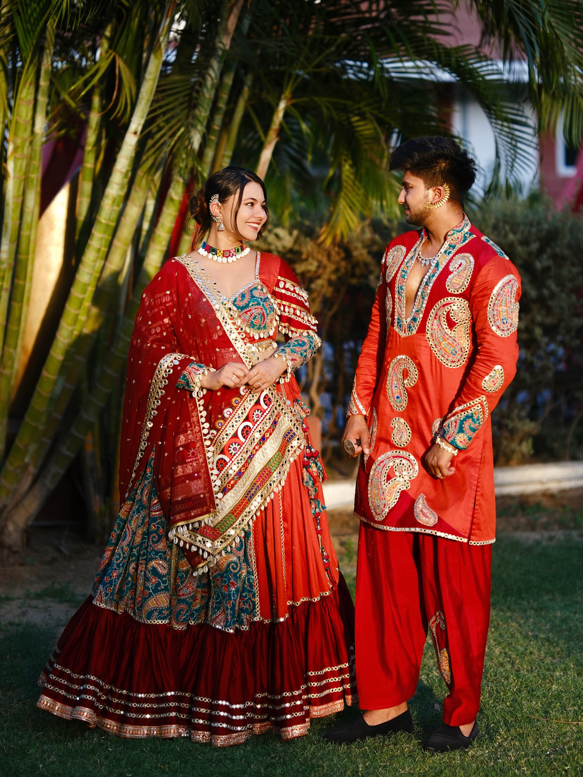 Sehrin Mirror Work Couple Set
