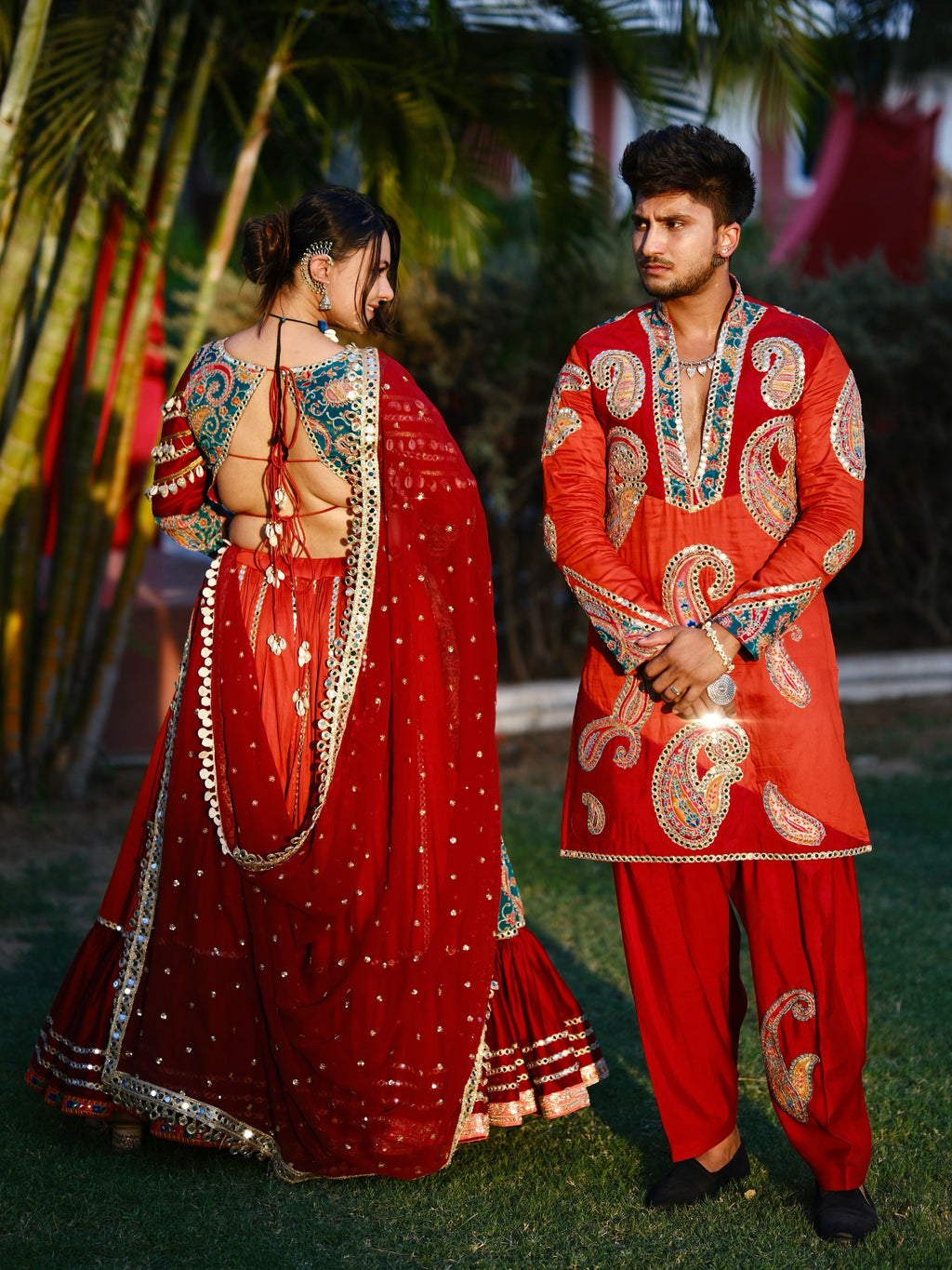 Sehrin Mirror Work Couple Set