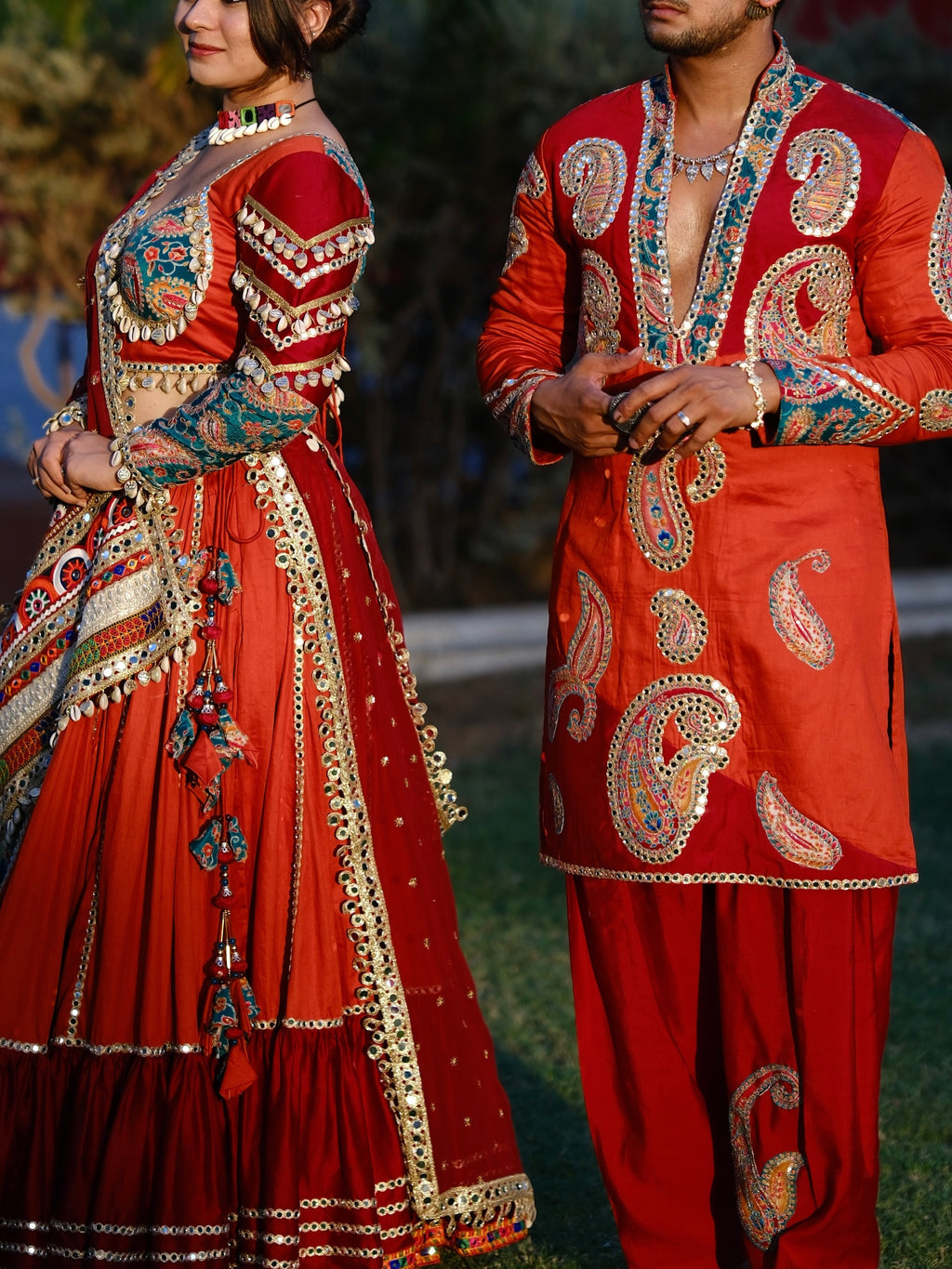 Sehrin Mirror Work Couple Set
