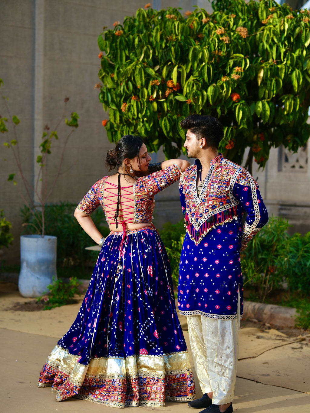 Jaishree Mirror Work Couple Set