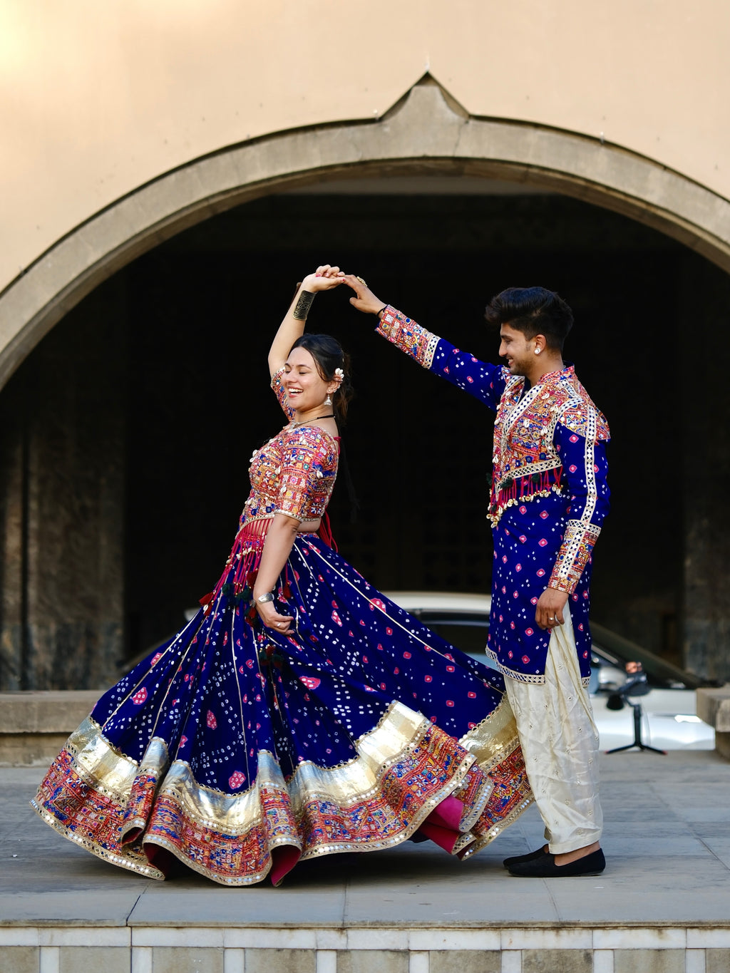 Jaishree Mirror Work Couple Set