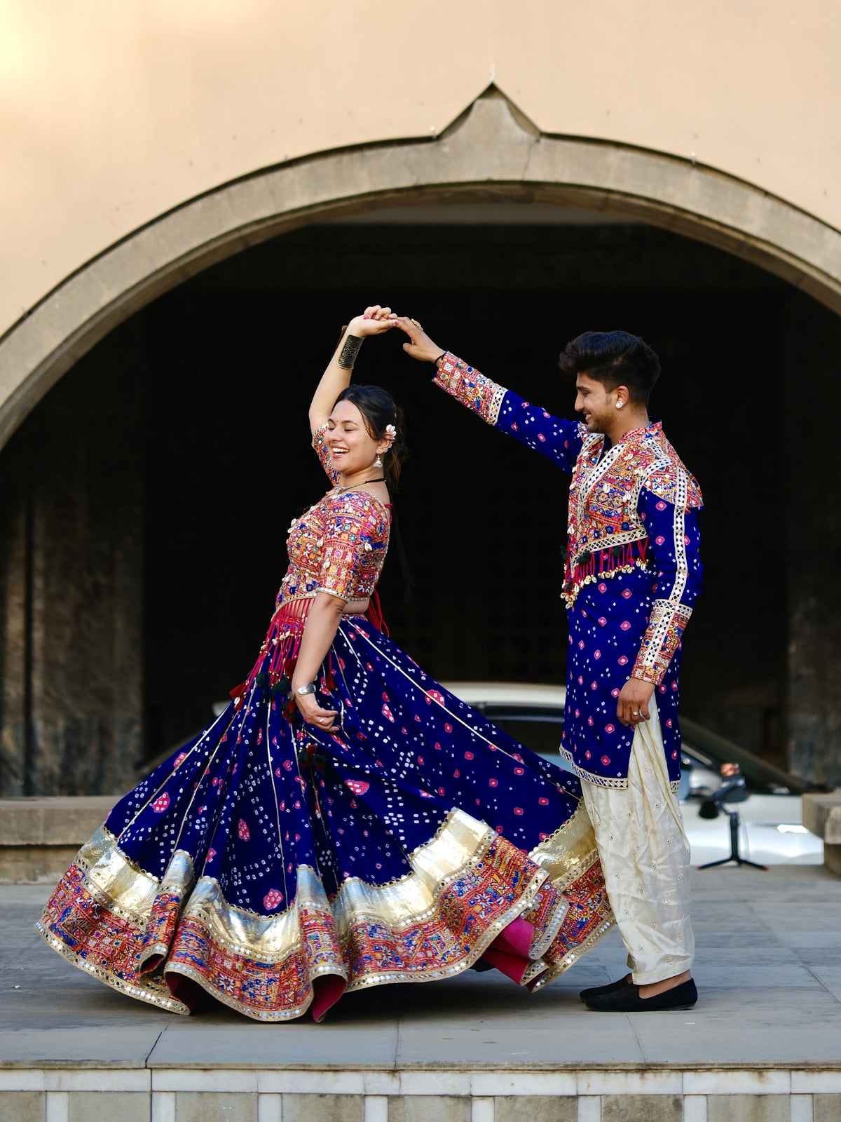Jaishree Mirror Work Couple Set