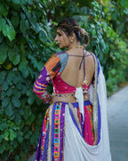 Vermilion Mirror Work Lehenga Choli