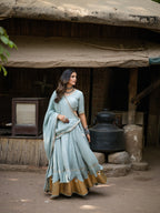 Avyra Scallop Mirror Flare Lehenga Set