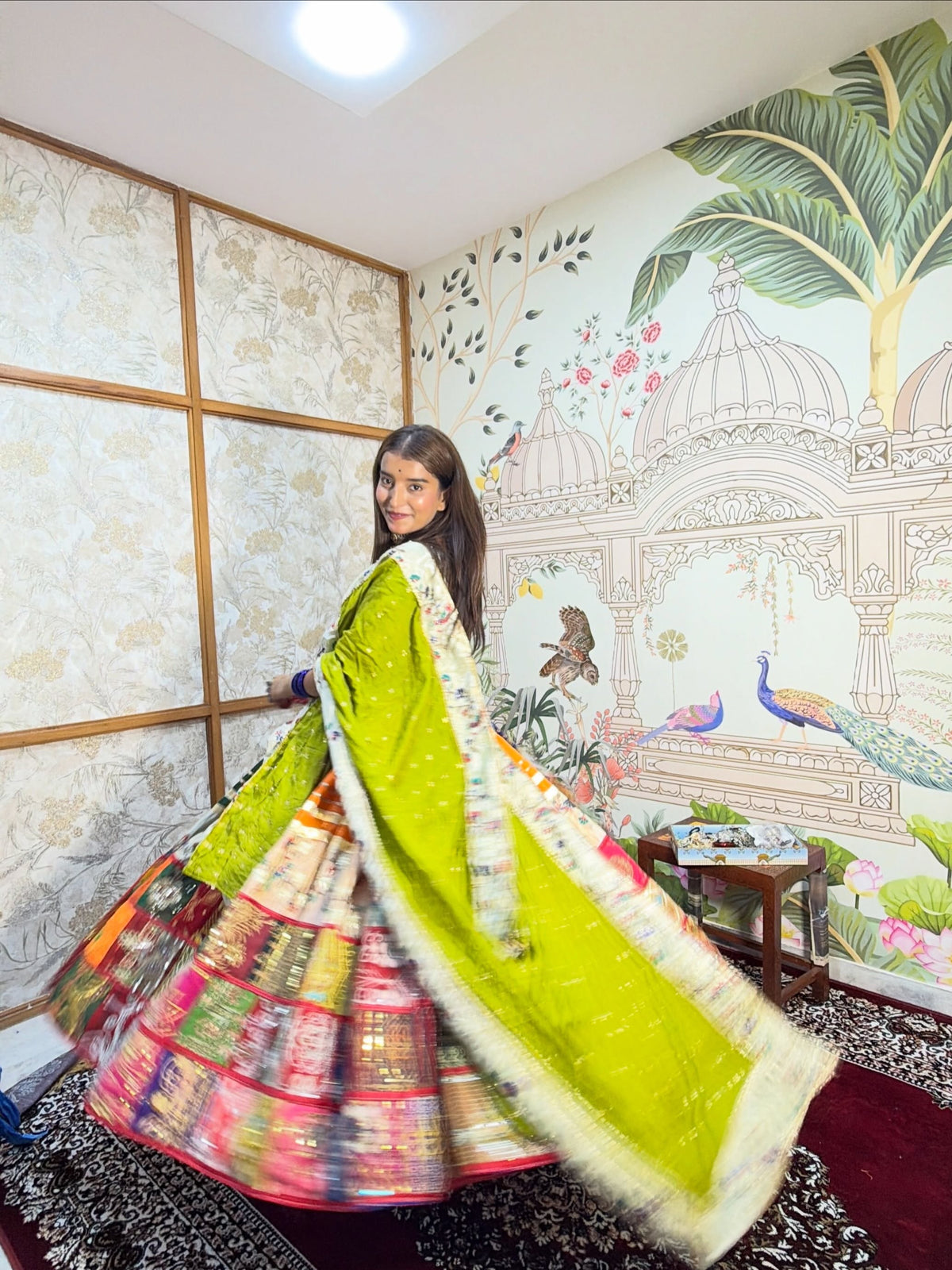 Rang Bhoomi Mirror Work Lehenga Choli