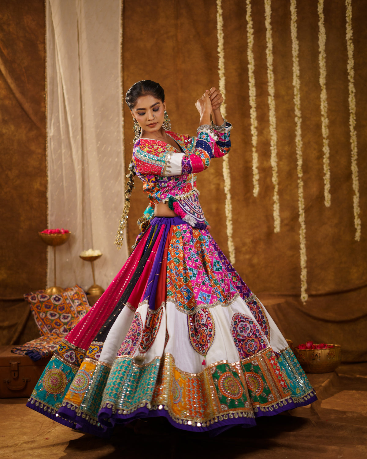 Uttara Mirror Work Lehenga Choli