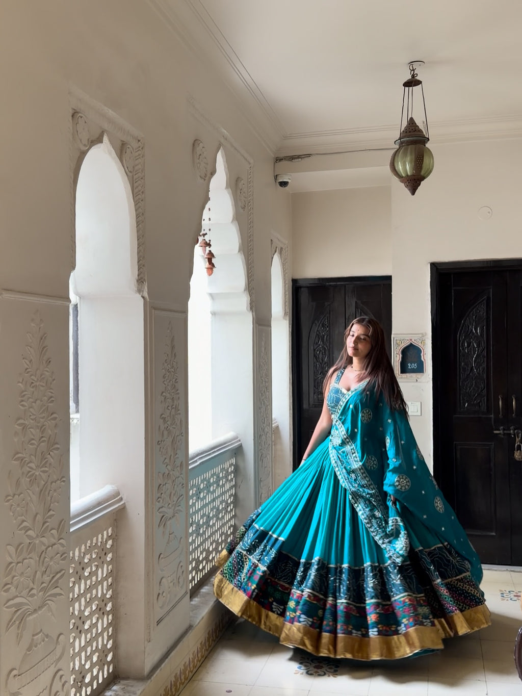 Serene Mirror Work Lehenga Choli
