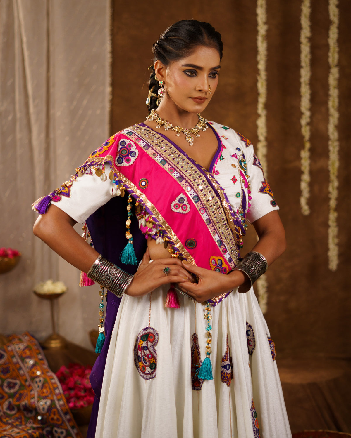 Liora Mirror Work Lehenga Choli