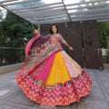 Multi Color Designer Digital Print Mirror Work Lehenga Choli