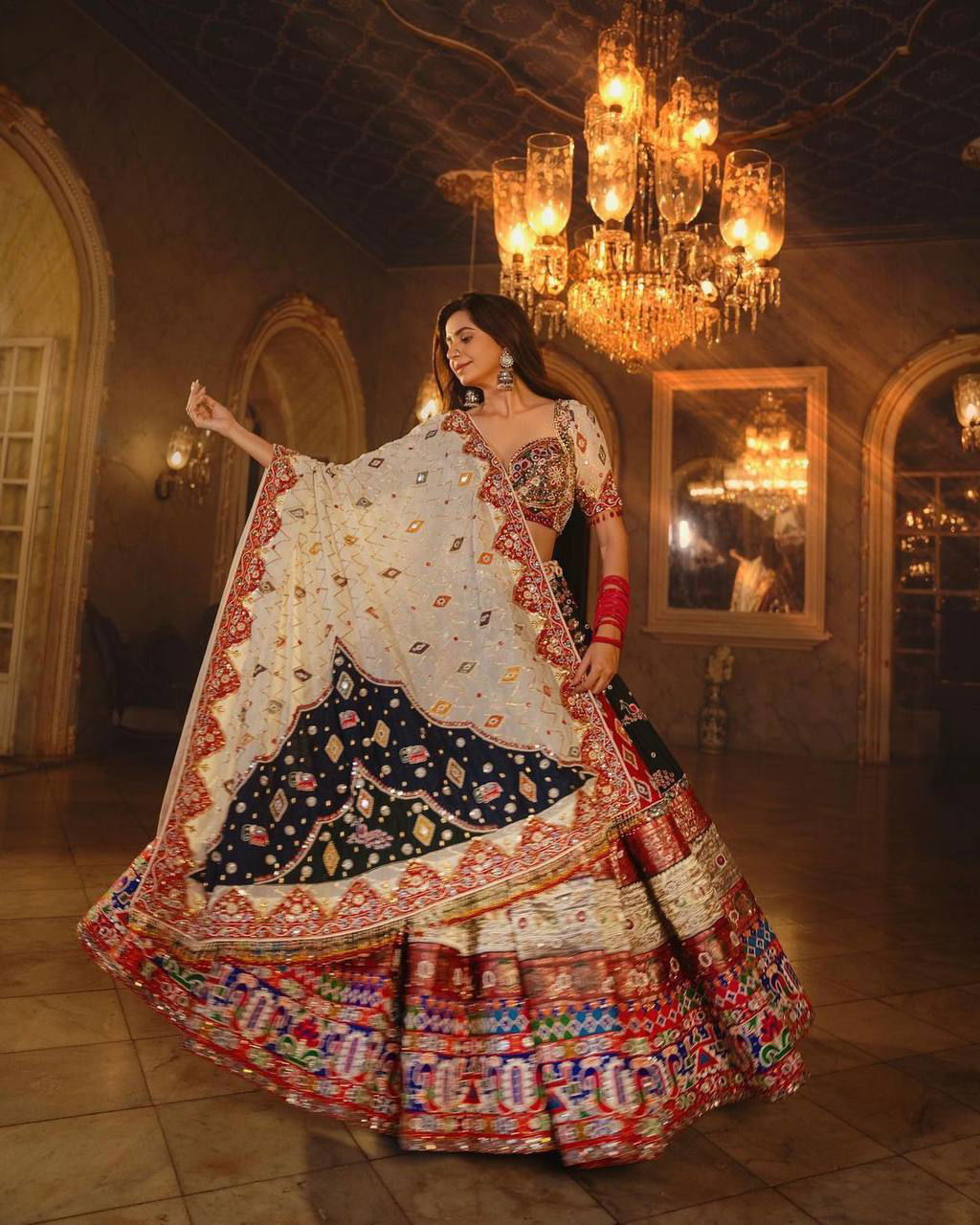 Multi Color Magic With Digital Print Lehenga Choli