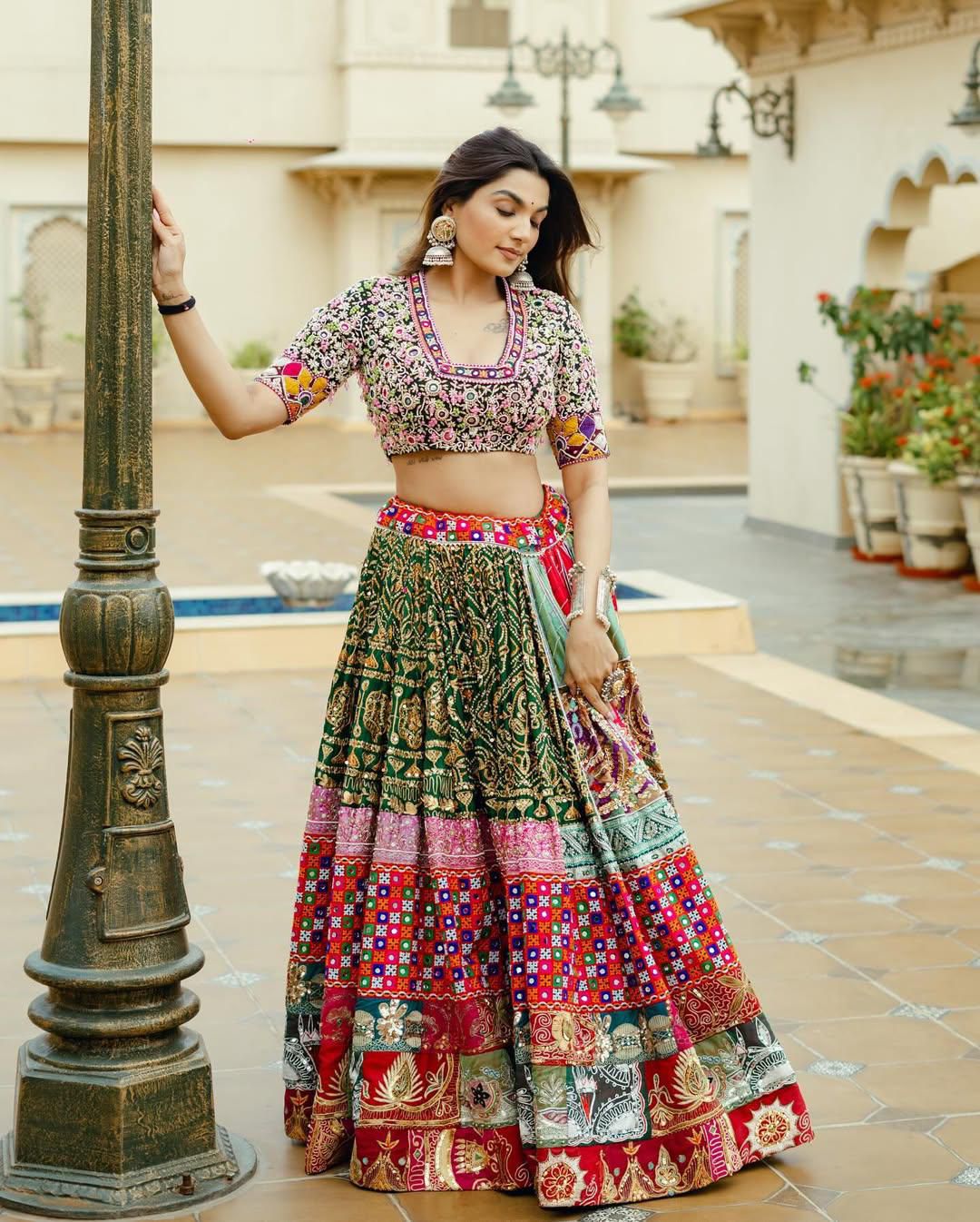 Pop Patola Navratri Lehenga Choli
