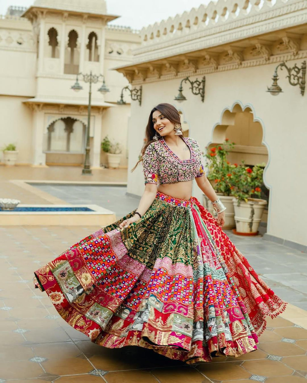Pop Patola Navratri Lehenga Choli