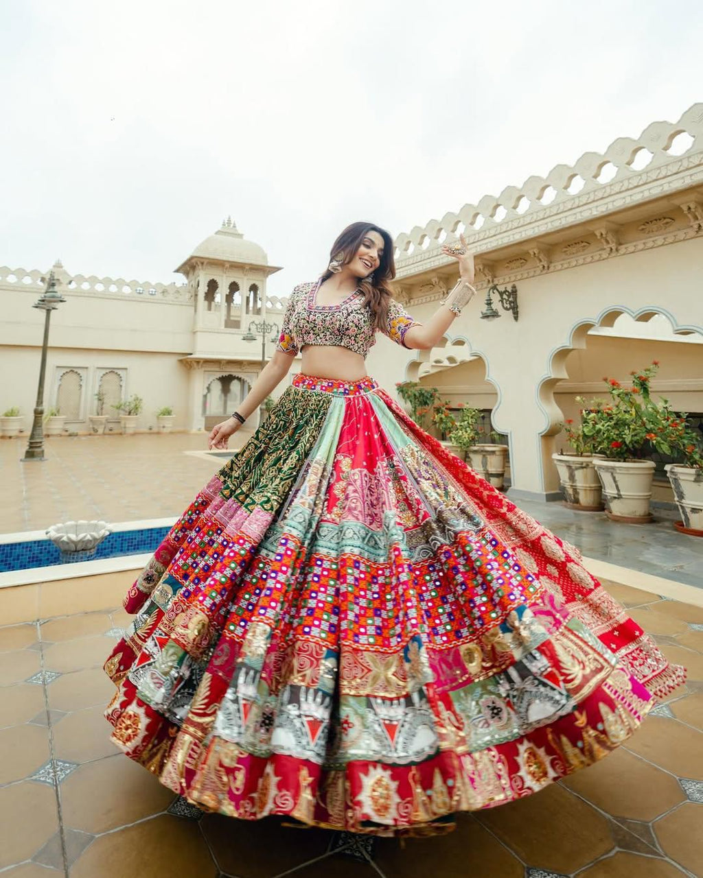 Pop Patola Navratri Lehenga Choli