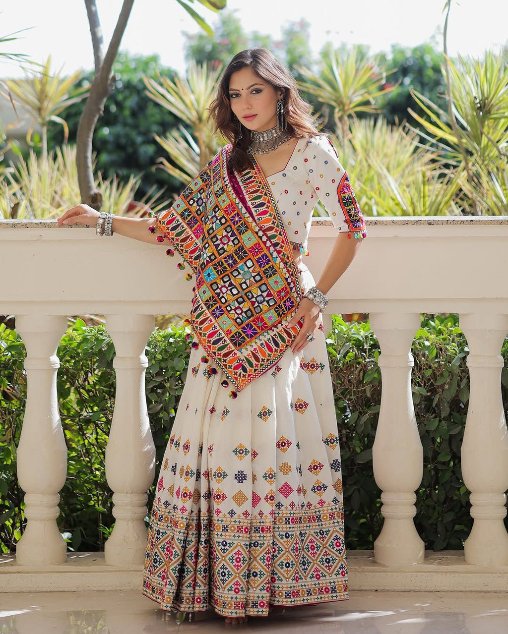 Gulabi Garba Navratri Lehenga Choli