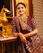 Ajrakh Aura Navratri Lehenga Choli