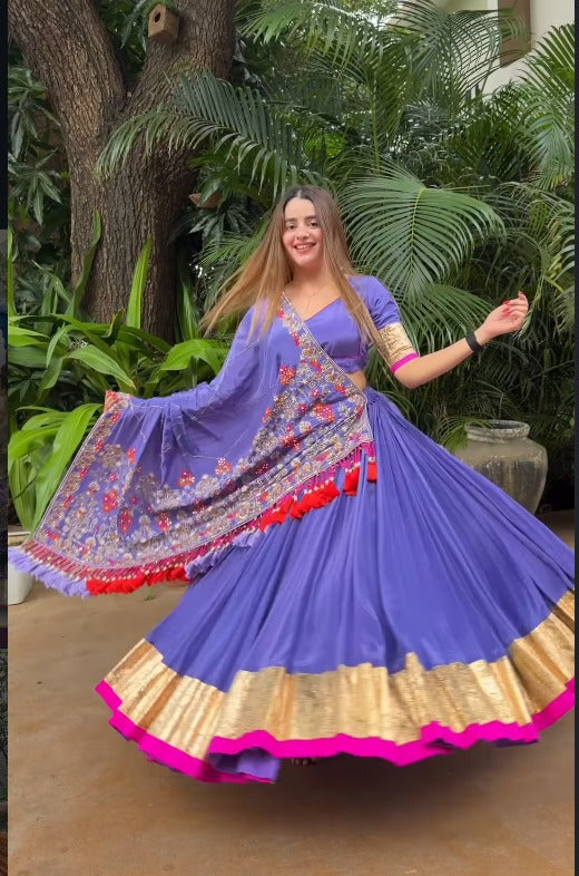Sapphire Mirror Work Lehenga Choli