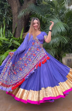 Sapphire Mirror Work Lehenga Choli