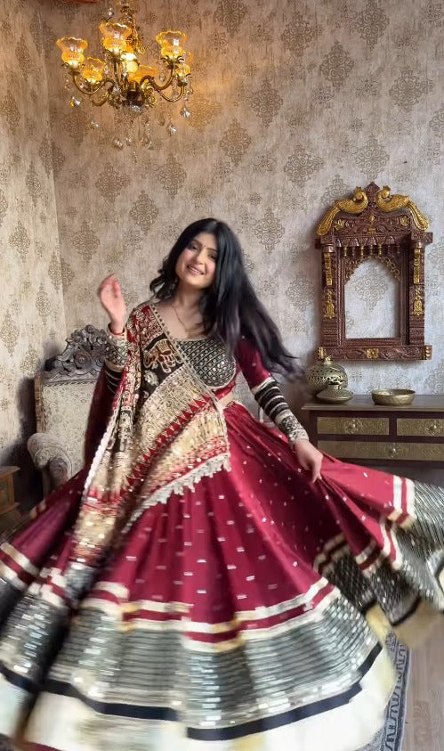Meher Mirror Work Lehenga Choli