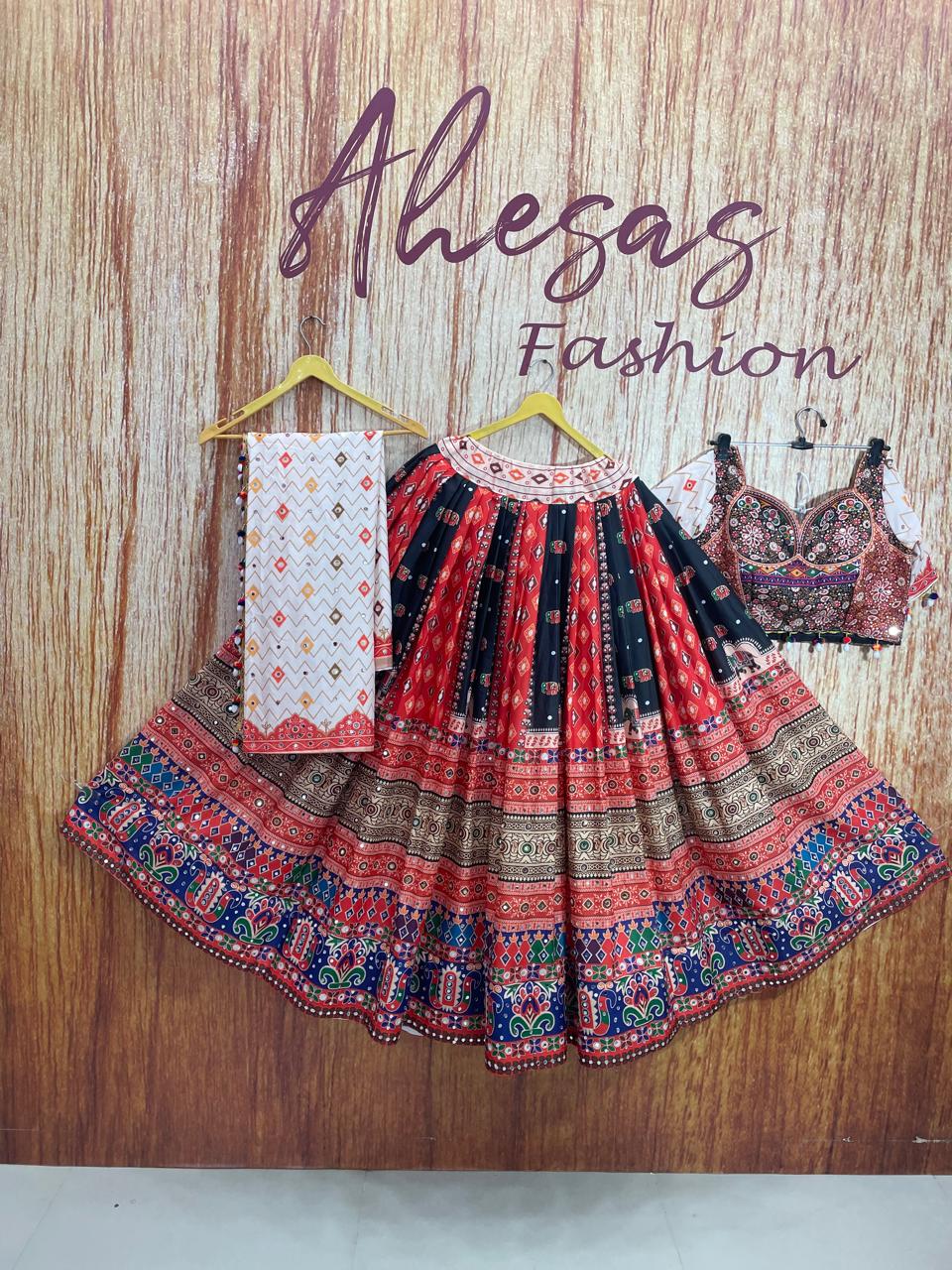 Multi Color Magic With Digital Print Lehenga Choli