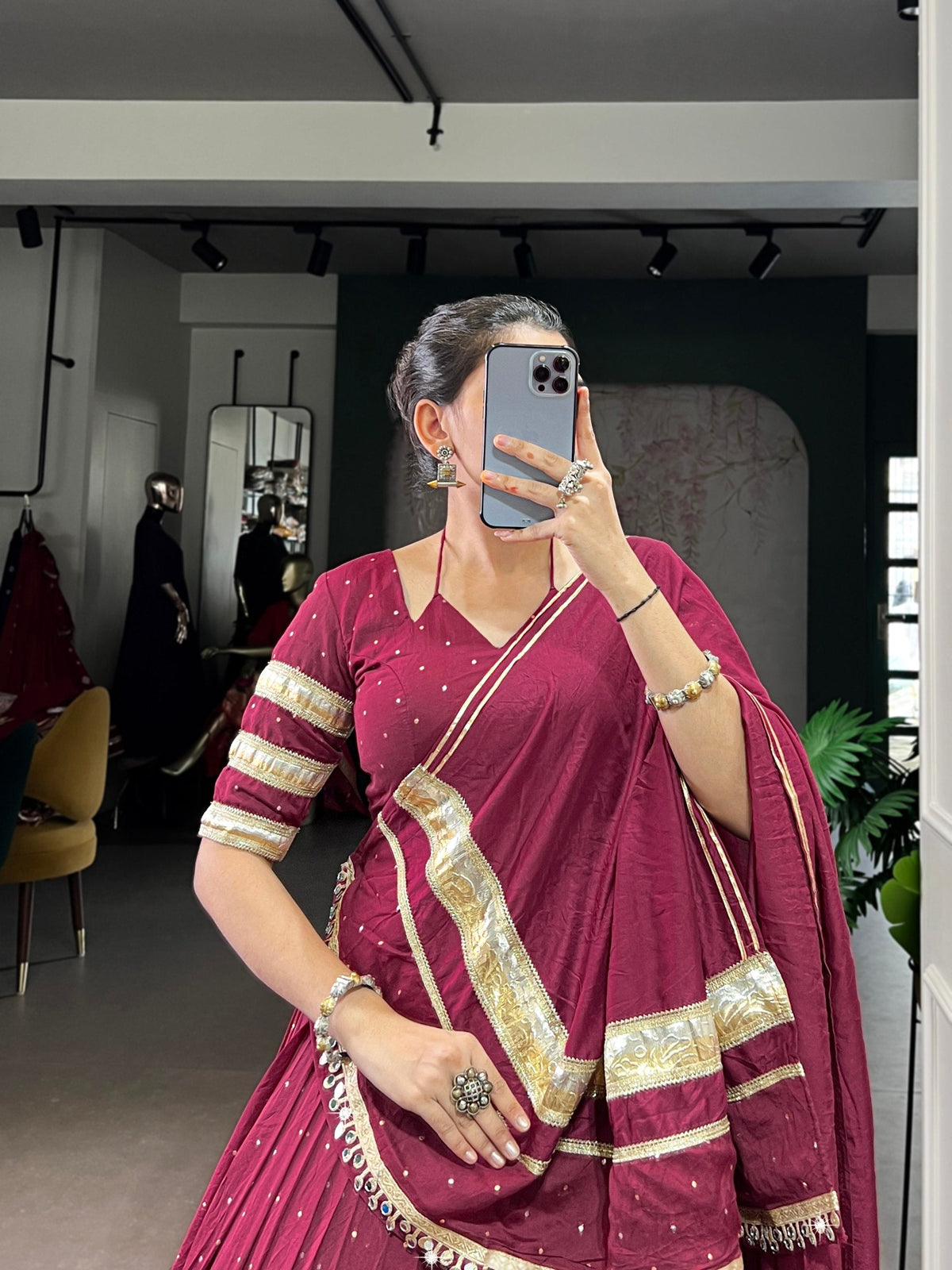 Kavya Pure Chanderi Zari Weaving Lehenga Choli