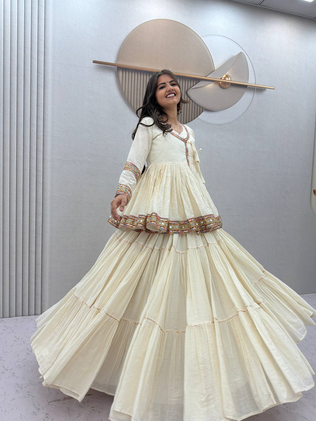 Vaanya Pure Cotton Gamthi Lehenga Choli