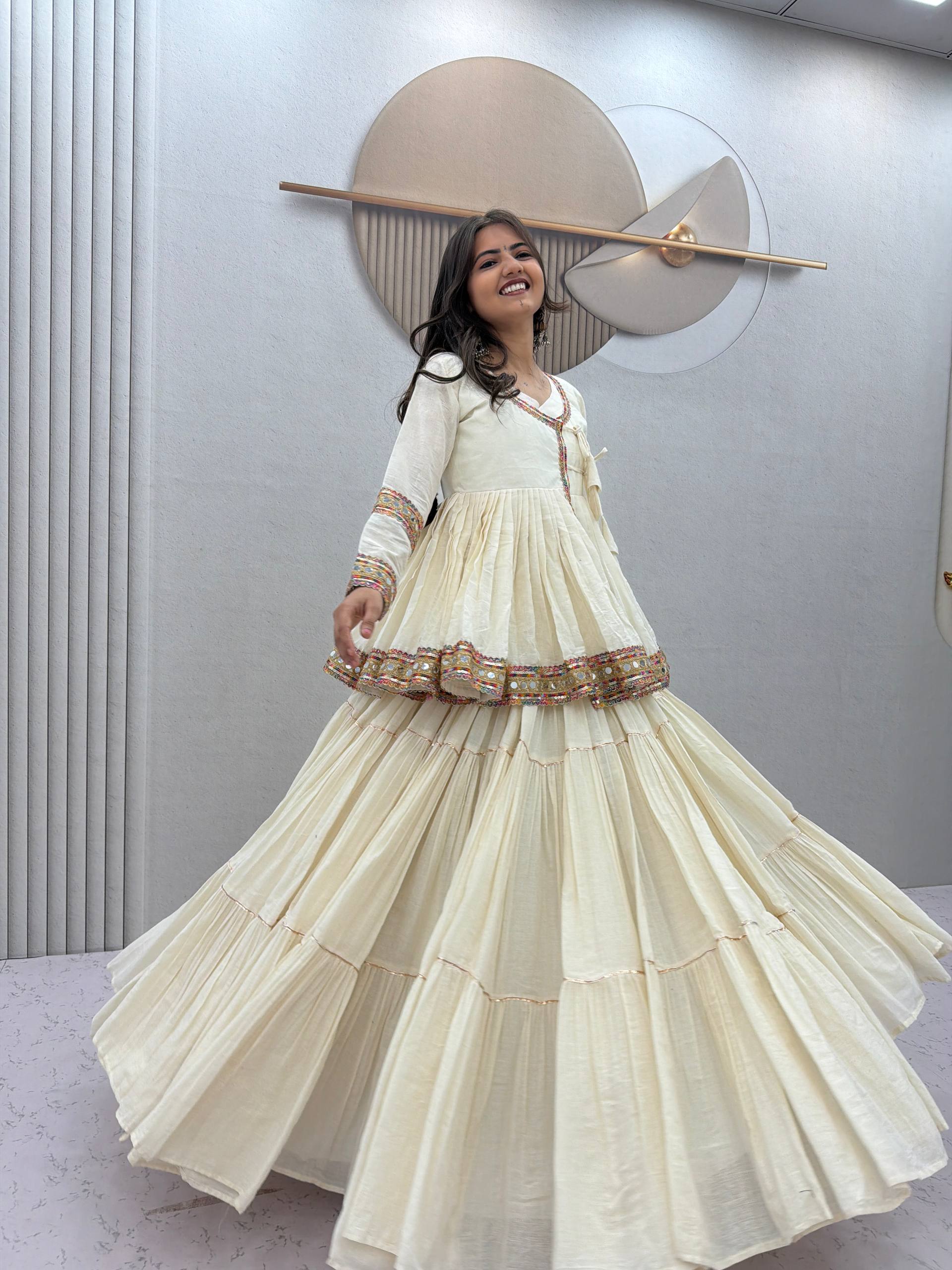 Vaanya Pure Cotton Gamthi Lehenga Choli