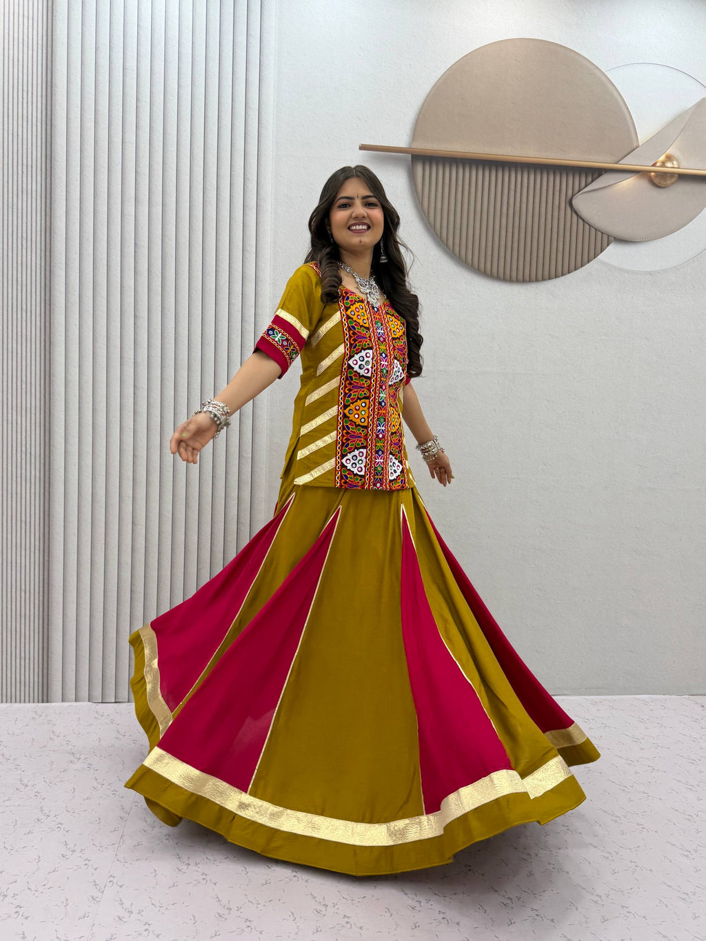 Zivika Pure Cotton Kediyu Lehenga Choli