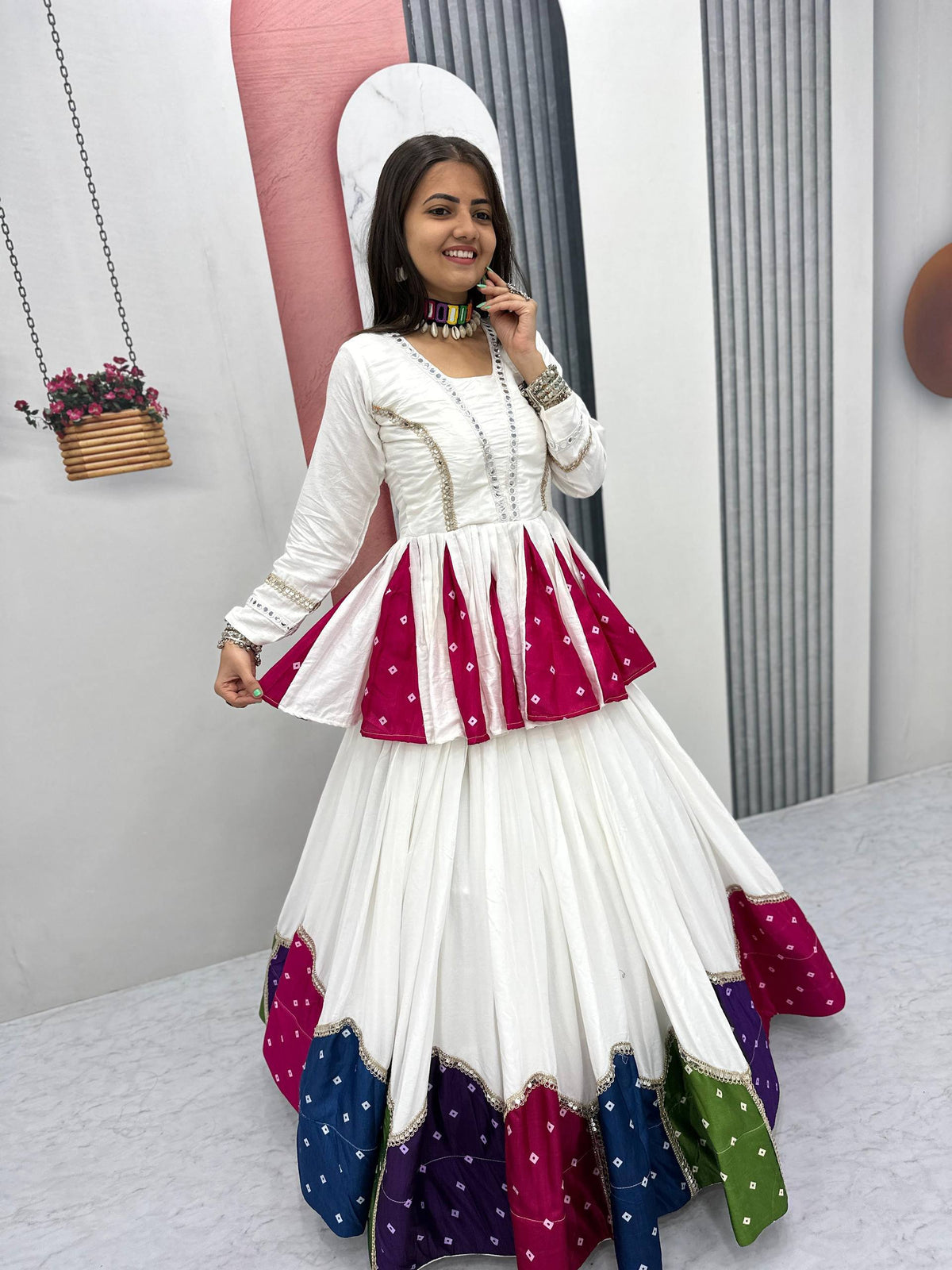 Avyanna Pure Cotton Kediyu Lehenga Choli