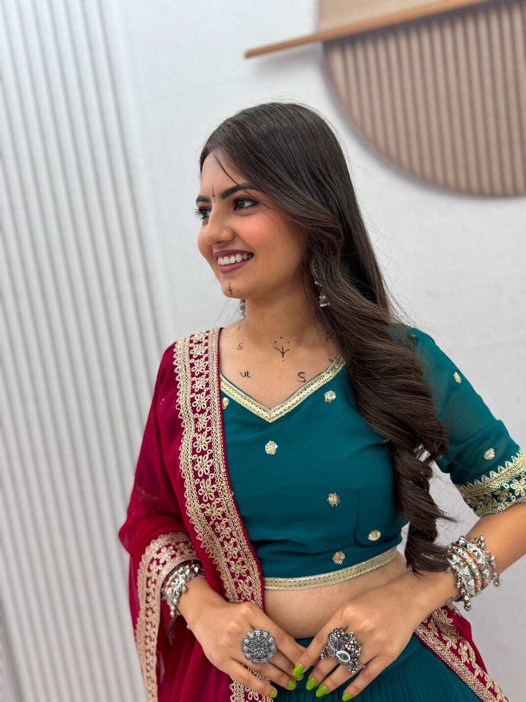 Inayaara Fox Georgette Embroidery Sequence Lehenga Choli