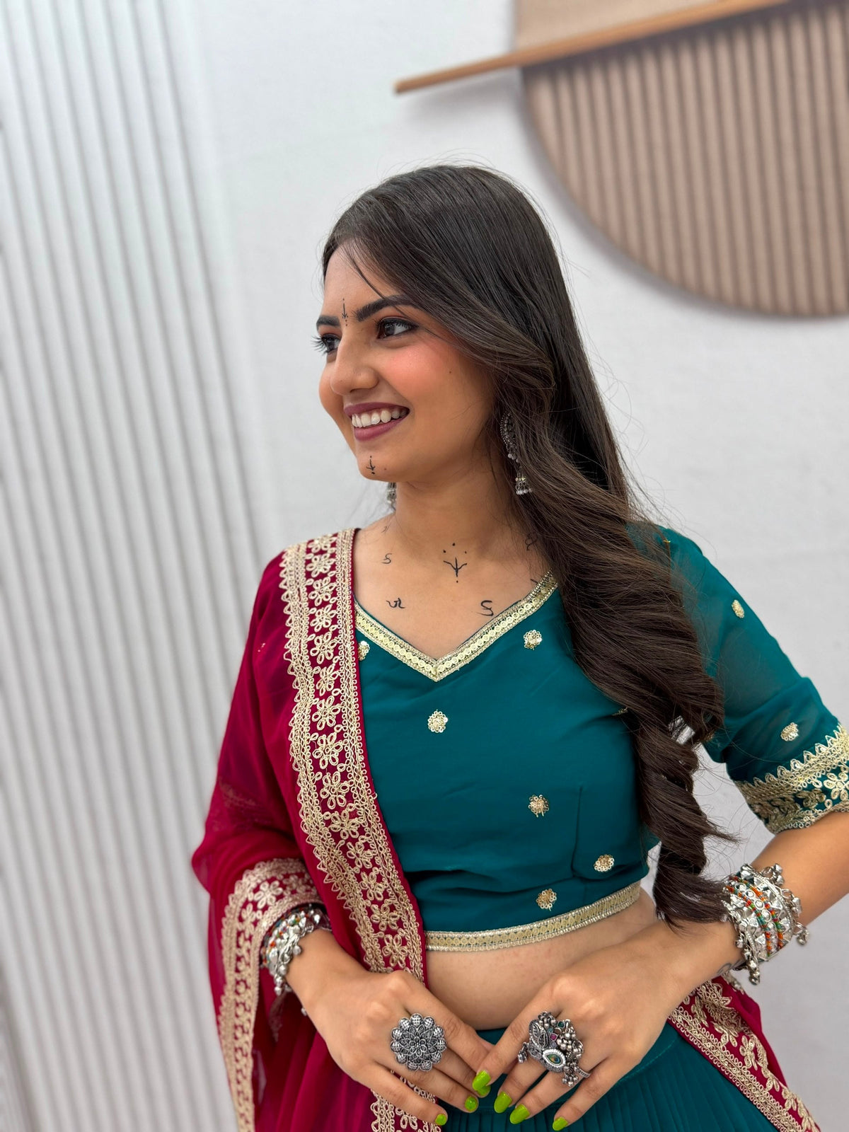 Inayaara Fox Georgette Embroidery Sequence Lehenga Choli