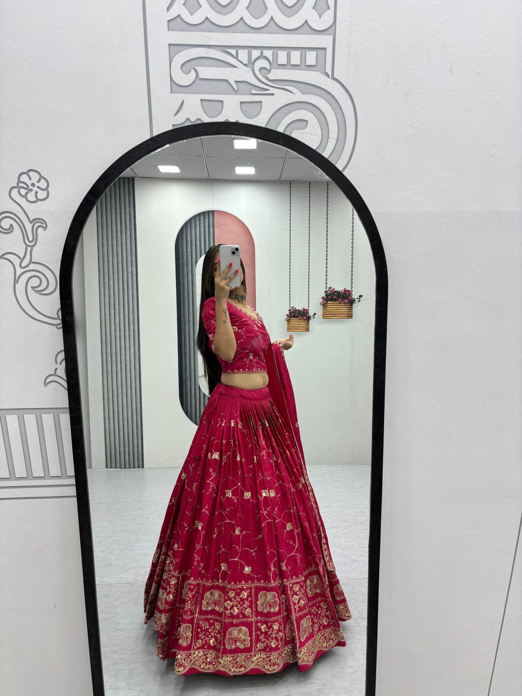 Mahira Crepe Silk Heavy Embroidery Lehenga Choli