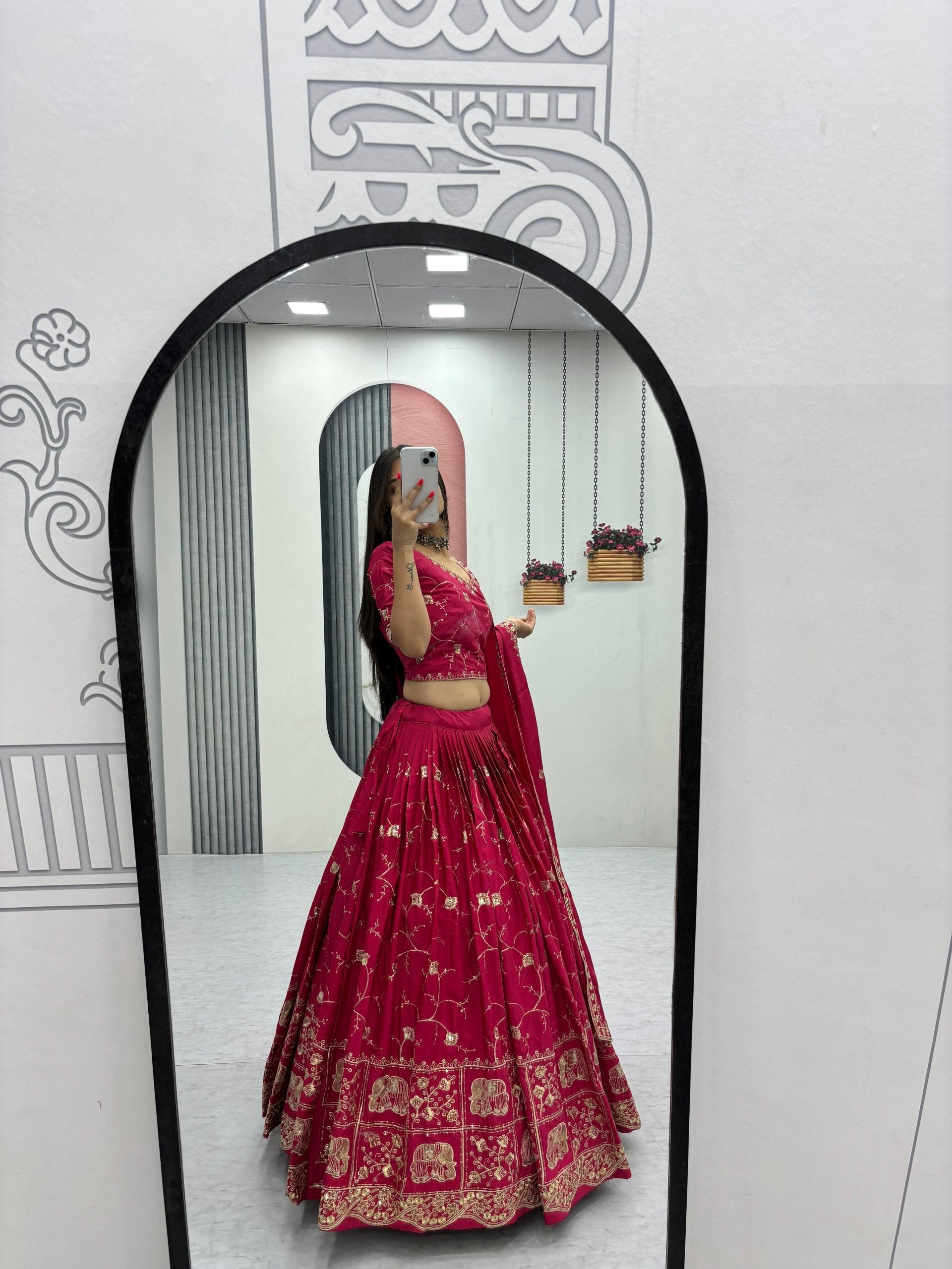 Mahira Crepe Silk Heavy Embroidery Lehenga Choli