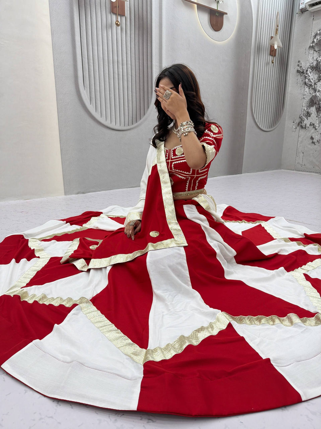 Varnika Pure Cotton Gota Patti Lehenga Choli