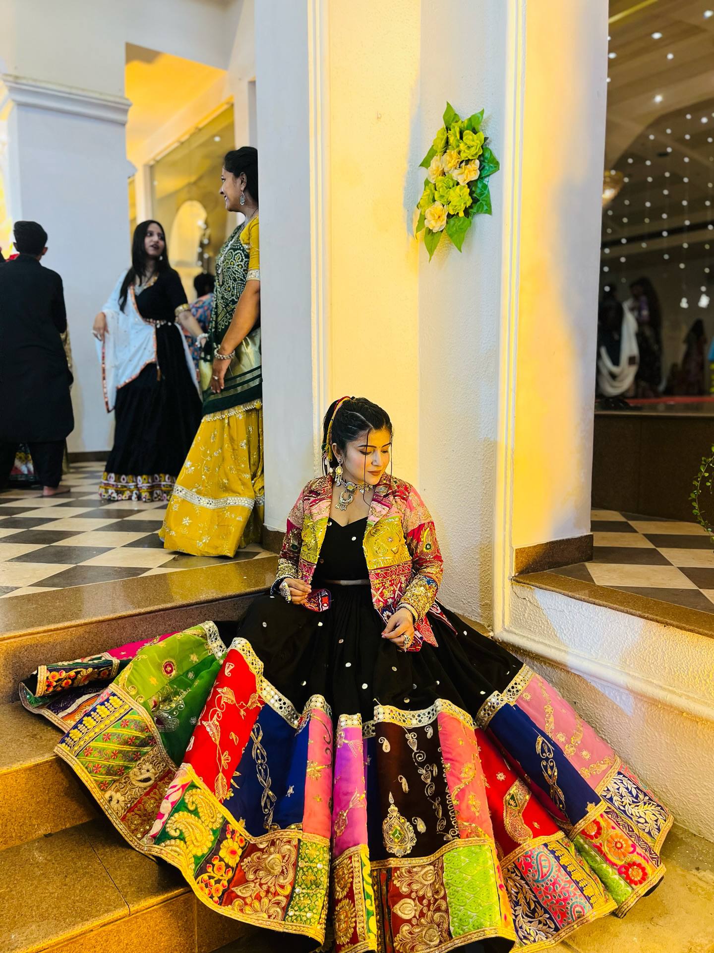 FREYA MIRROR WORK LEHENGA WITH KOTI