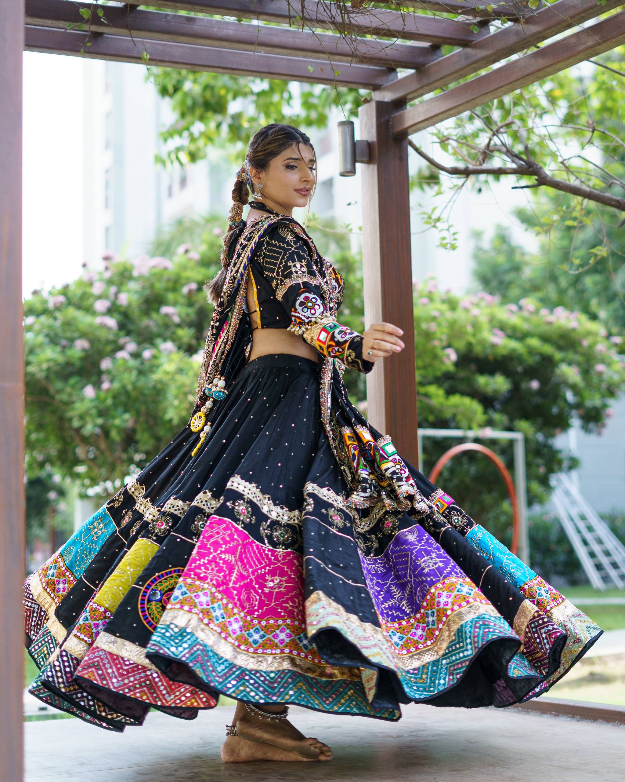 Raasnika MIRROR WORK LEHENGA CHOLI