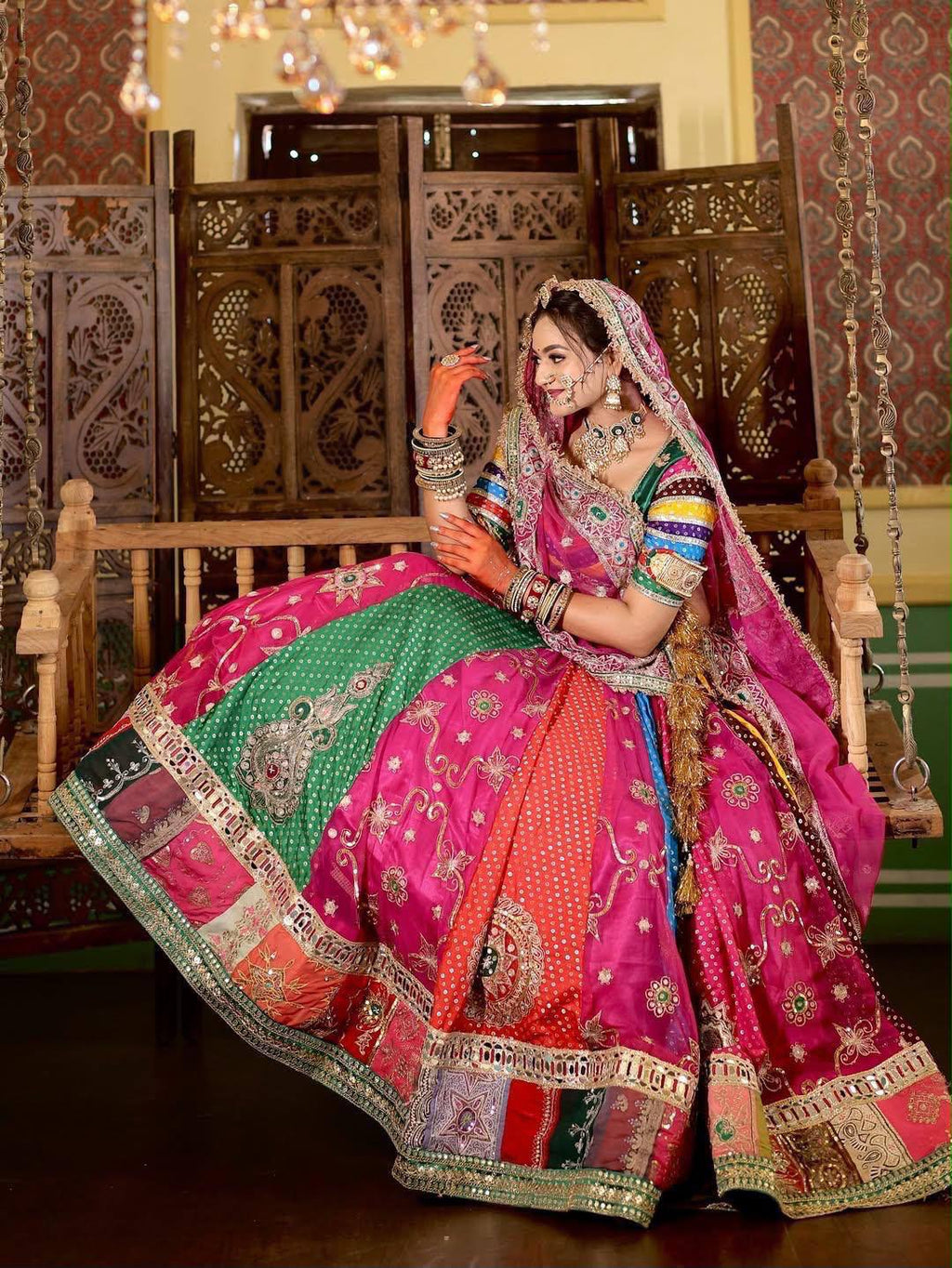 Roopika Mirror Work Lehenga Choli