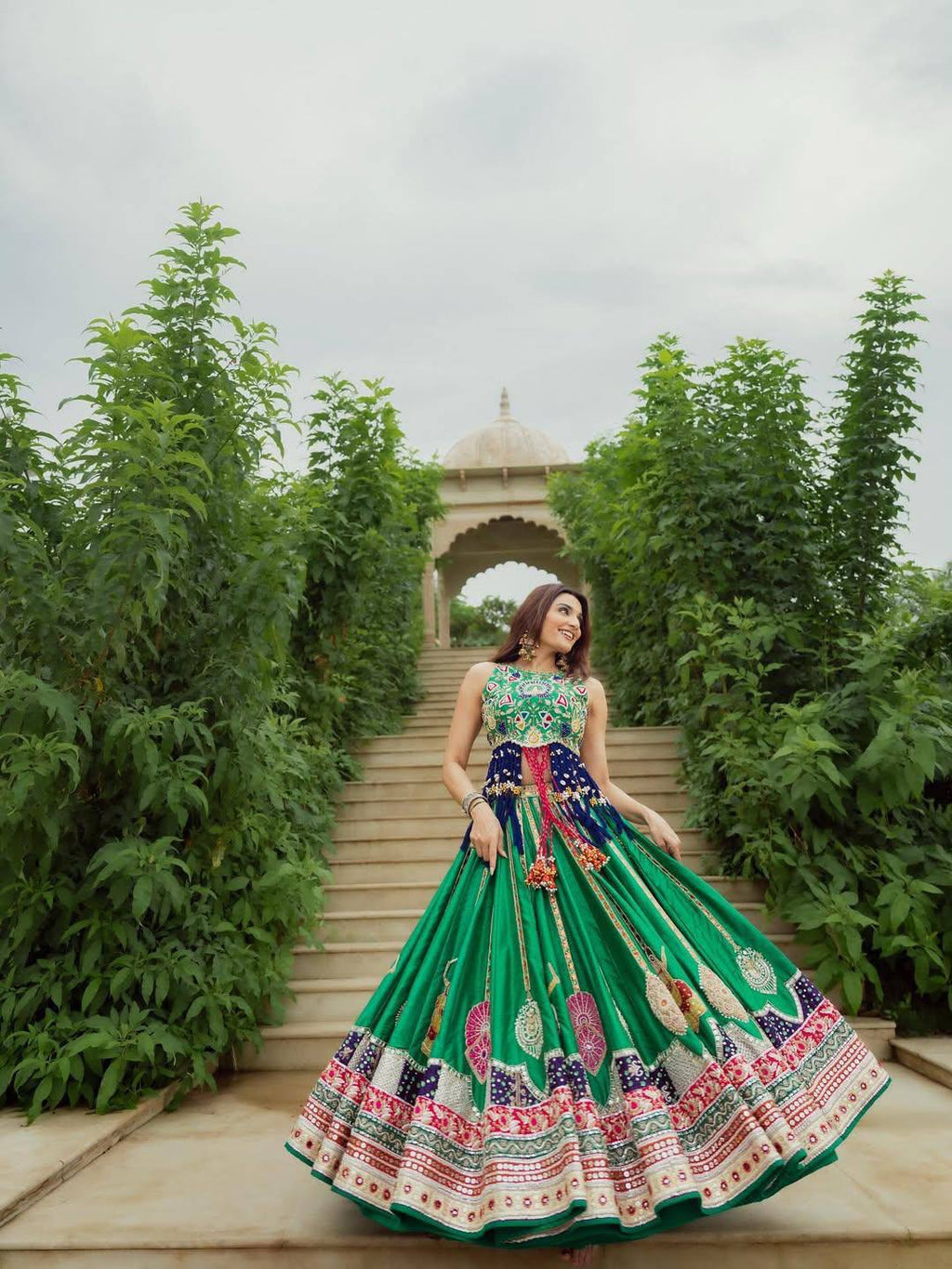 Sagnika Mirror Work Lehenga Choli