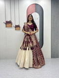 Anvisha Jacquard Saree Lehenga Choli