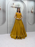 Aashvika Rion Cotton Real Mirror Work Jacket Lehenga Choli