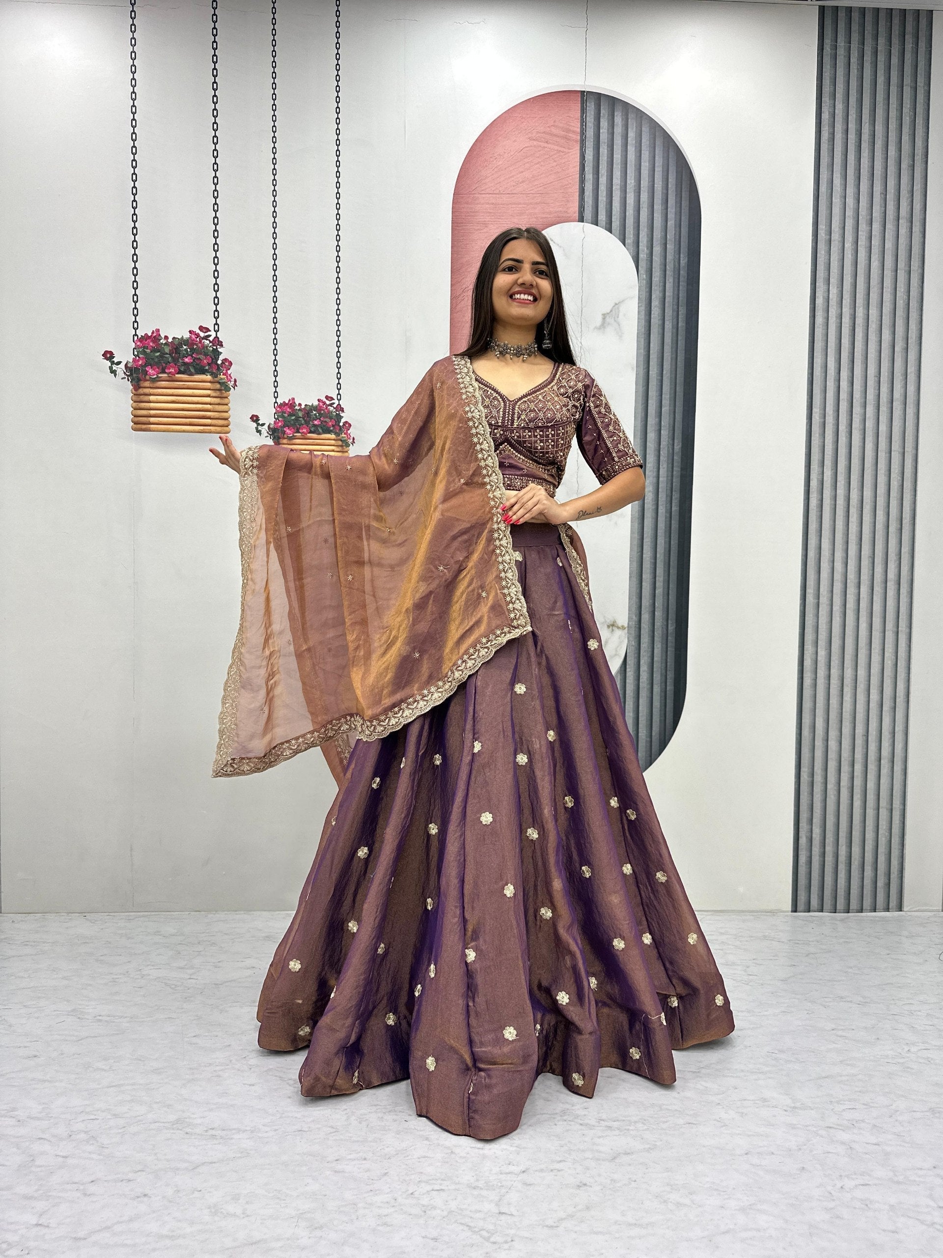 Tanvika Mosh Heavy Embroidery Lehenga Choli