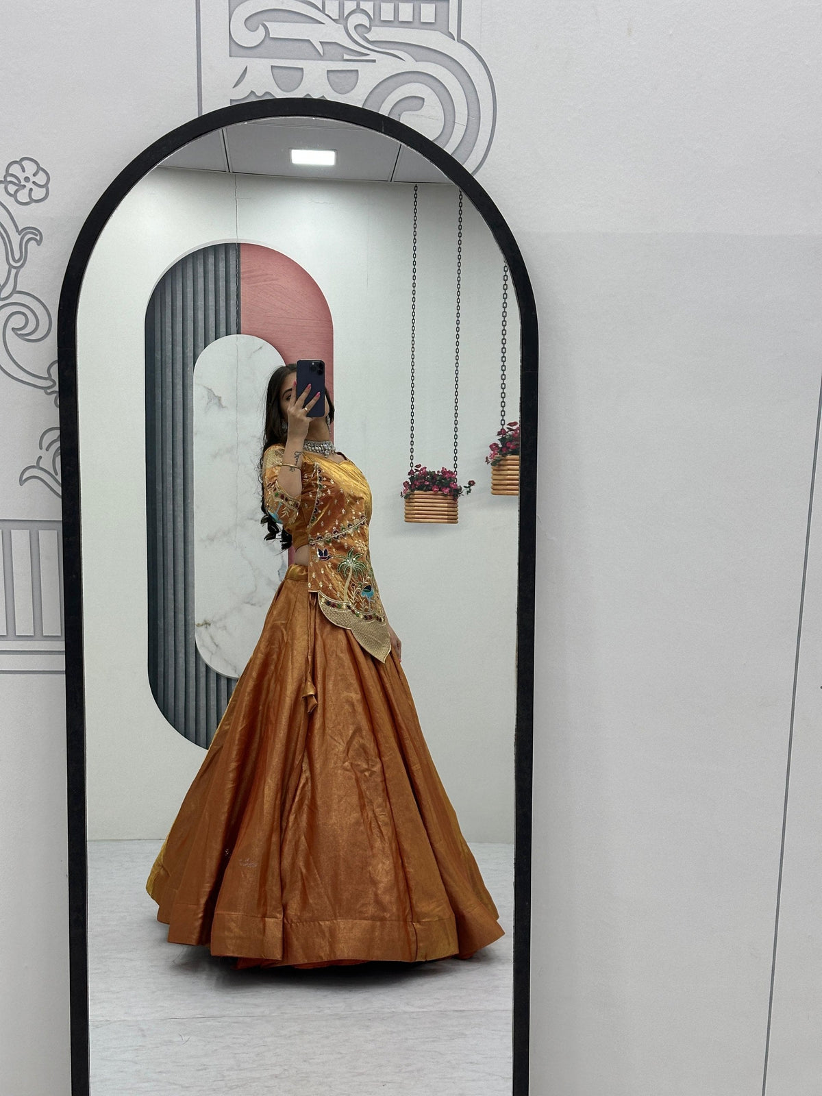Kiara Pure Silk Satin Heavy Embroidery Lehenga Choli