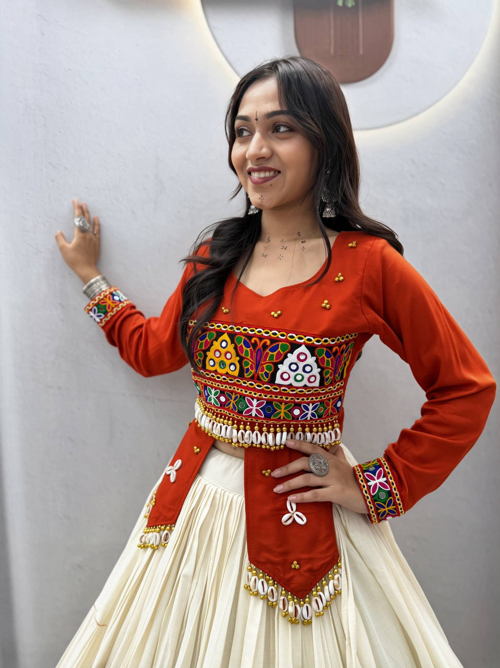 Kavyaanshi Pure Cotton Kodi Gamthi Lehenga Choli