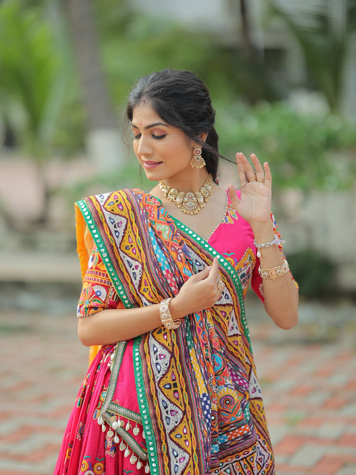 SITAARA MIRROR WORK LEHENGA CHOLI