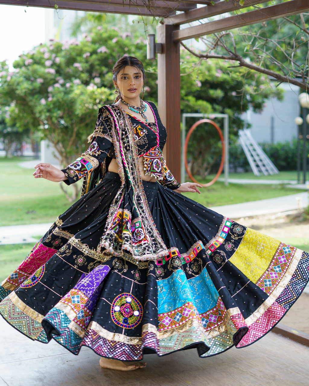 Raasnika MIRROR WORK LEHENGA CHOLI