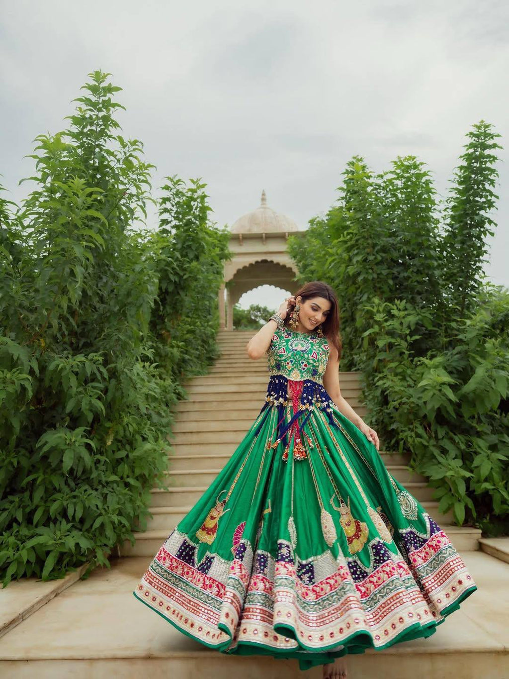 Sagnika Mirror Work Lehenga Choli