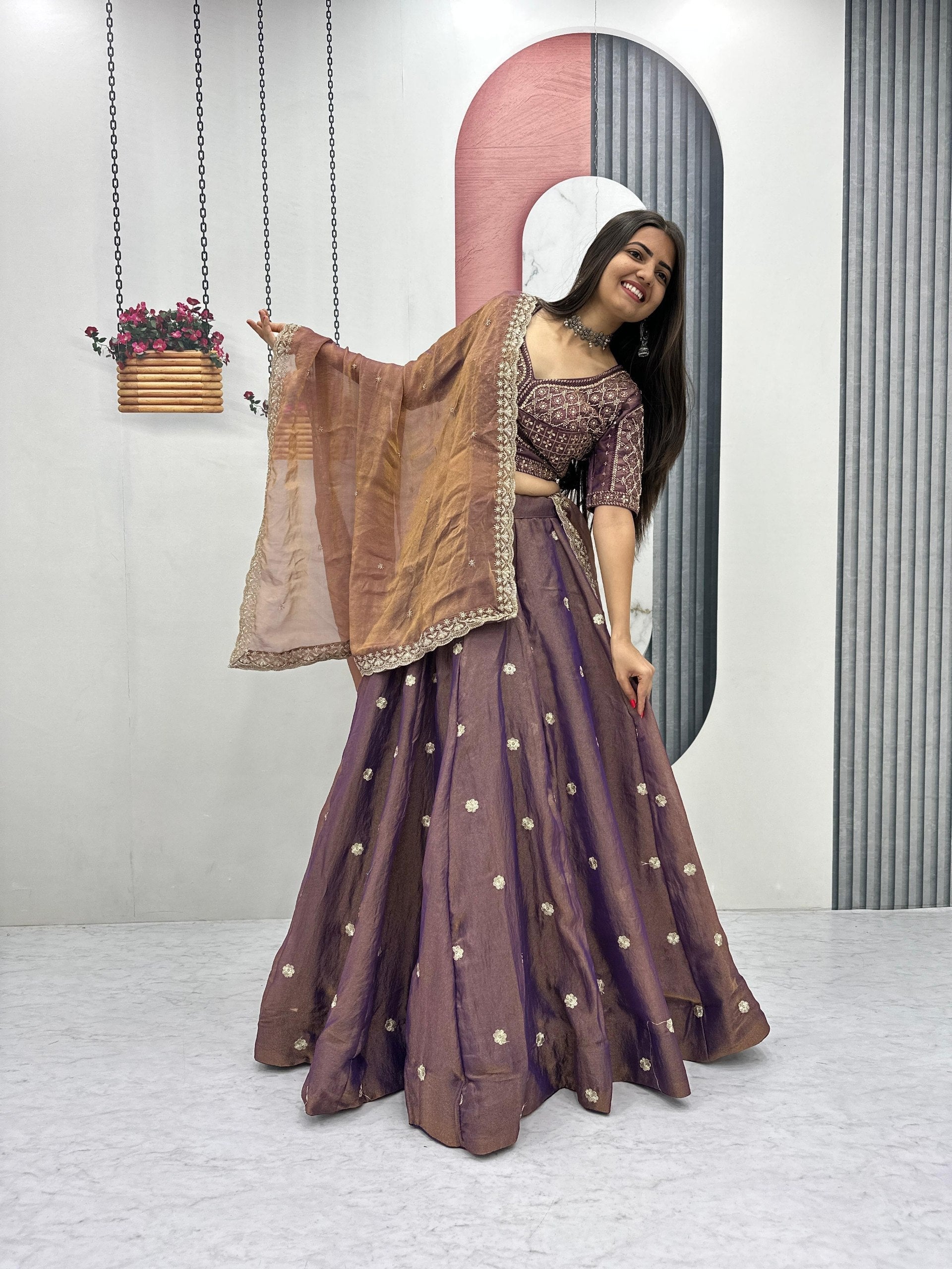 Tanvika Mosh Heavy Embroidery Lehenga Choli