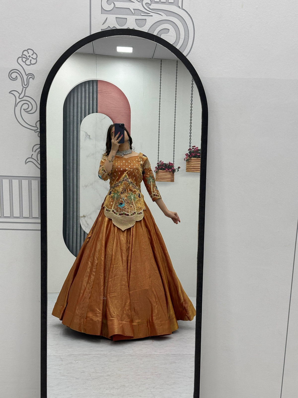 Kiara Pure Silk Satin Heavy Embroidery Lehenga Choli
