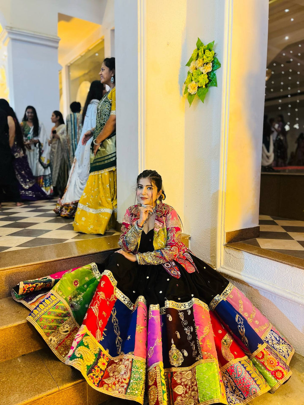 FREYA MIRROR WORK LEHENGA WITH KOTI